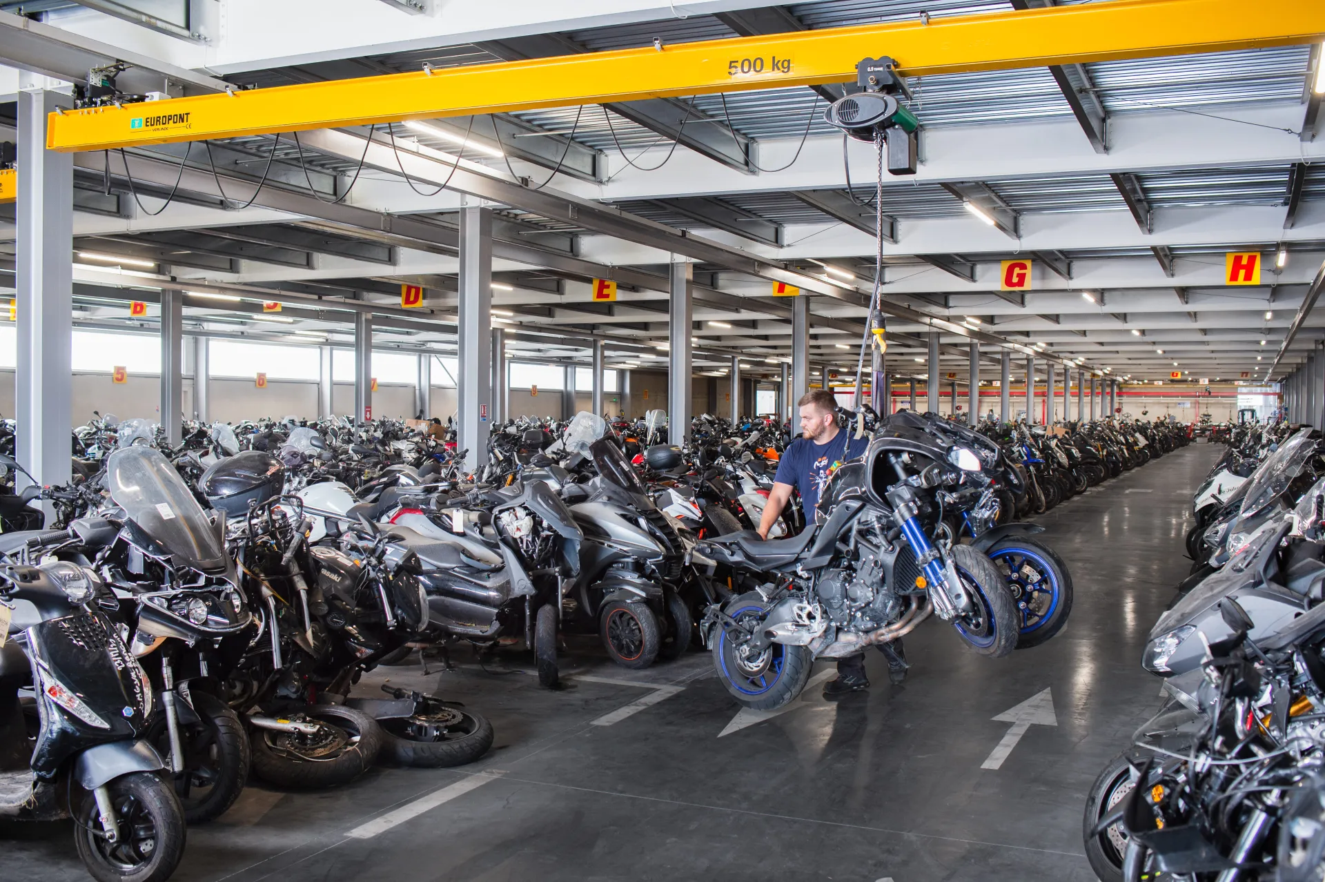 Parc Stockage Scooters Motos Surplus Motos